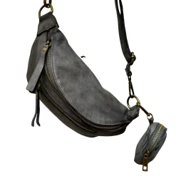 Scarpe di Maremma Marsupio Artigianale In Pelle Lavata Con Portamonete*Donna Borse Morbide