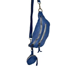 Scarpe di Maremma Marsupio Artigianale In Pelle Lavata Con Portamonete*Donna Borse Morbide