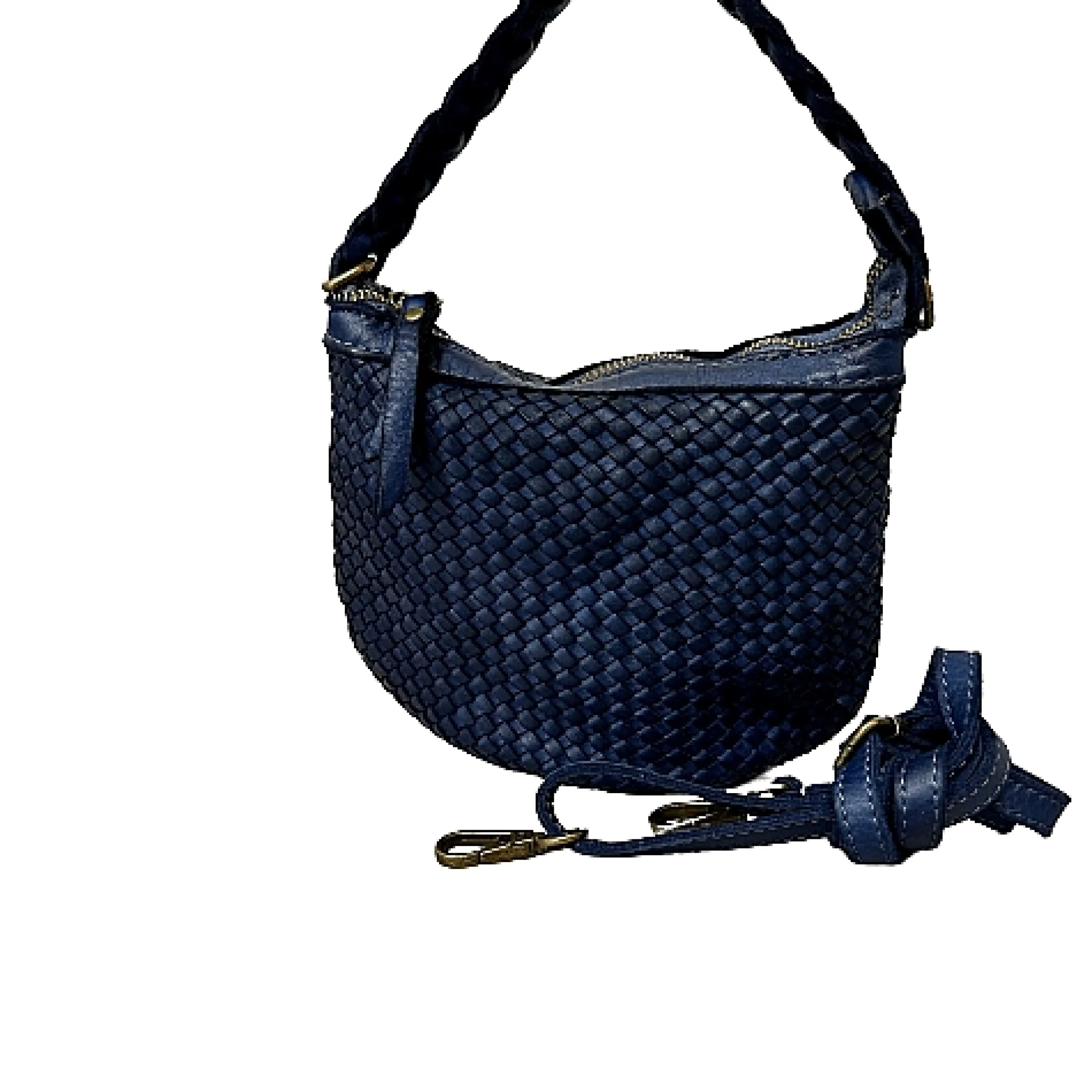 Scarpe di Maremma Mini Bag Artigianale A Tracolla In Pelle Intrecciata*Donna Borse Morbide