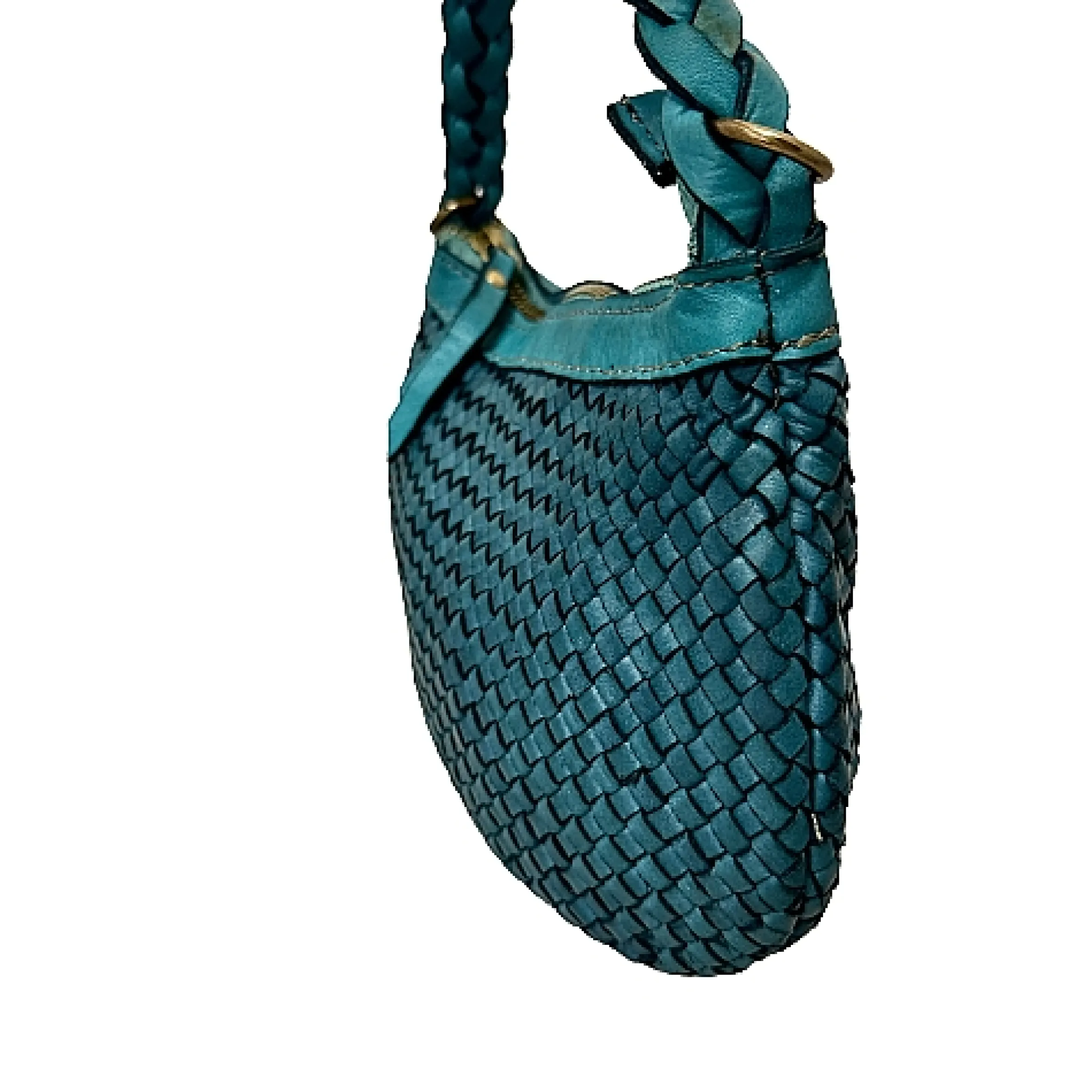 Scarpe di Maremma Mini Bag Artigianale A Tracolla In Pelle Intrecciata*Donna Borse Morbide