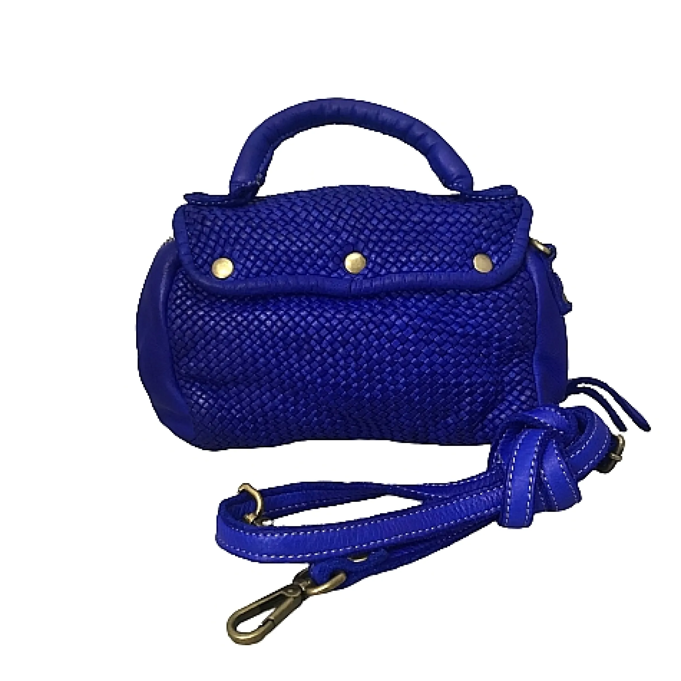Scarpe di Maremma Mini Bag Artigianale A Tracolla In Pelle Intrecciata*Donna Borse Morbide