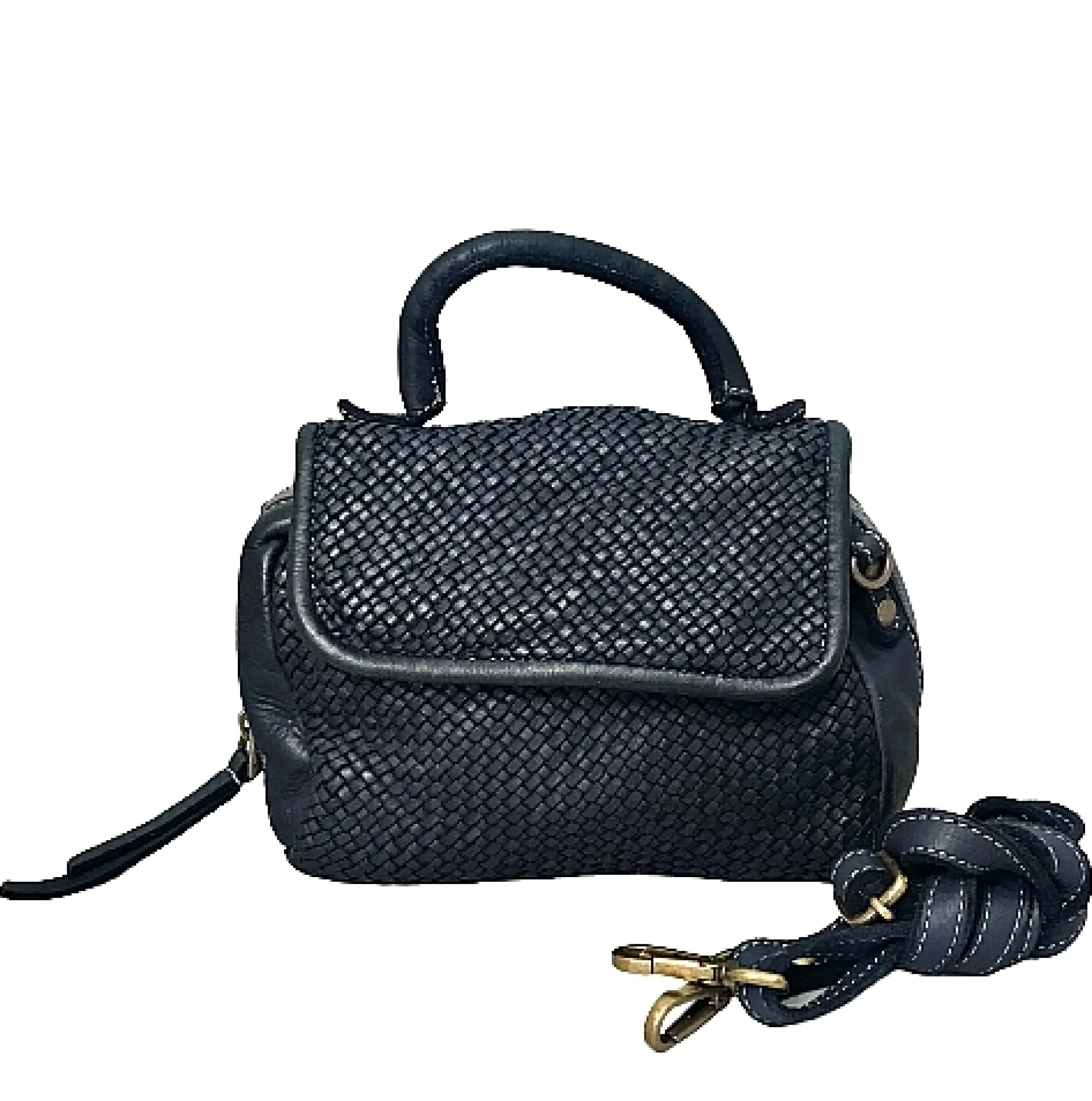 Scarpe di Maremma Mini Bag Artigianale A Tracolla In Pelle Intrecciata*Donna Borse Morbide