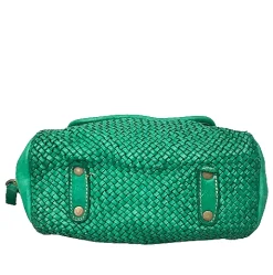 Scarpe di Maremma Mini Bag Artigianale A Tracolla In Pelle Intrecciata*Donna Borse Morbide