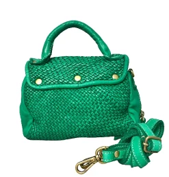 Scarpe di Maremma Mini Bag Artigianale A Tracolla In Pelle Intrecciata*Donna Borse Morbide