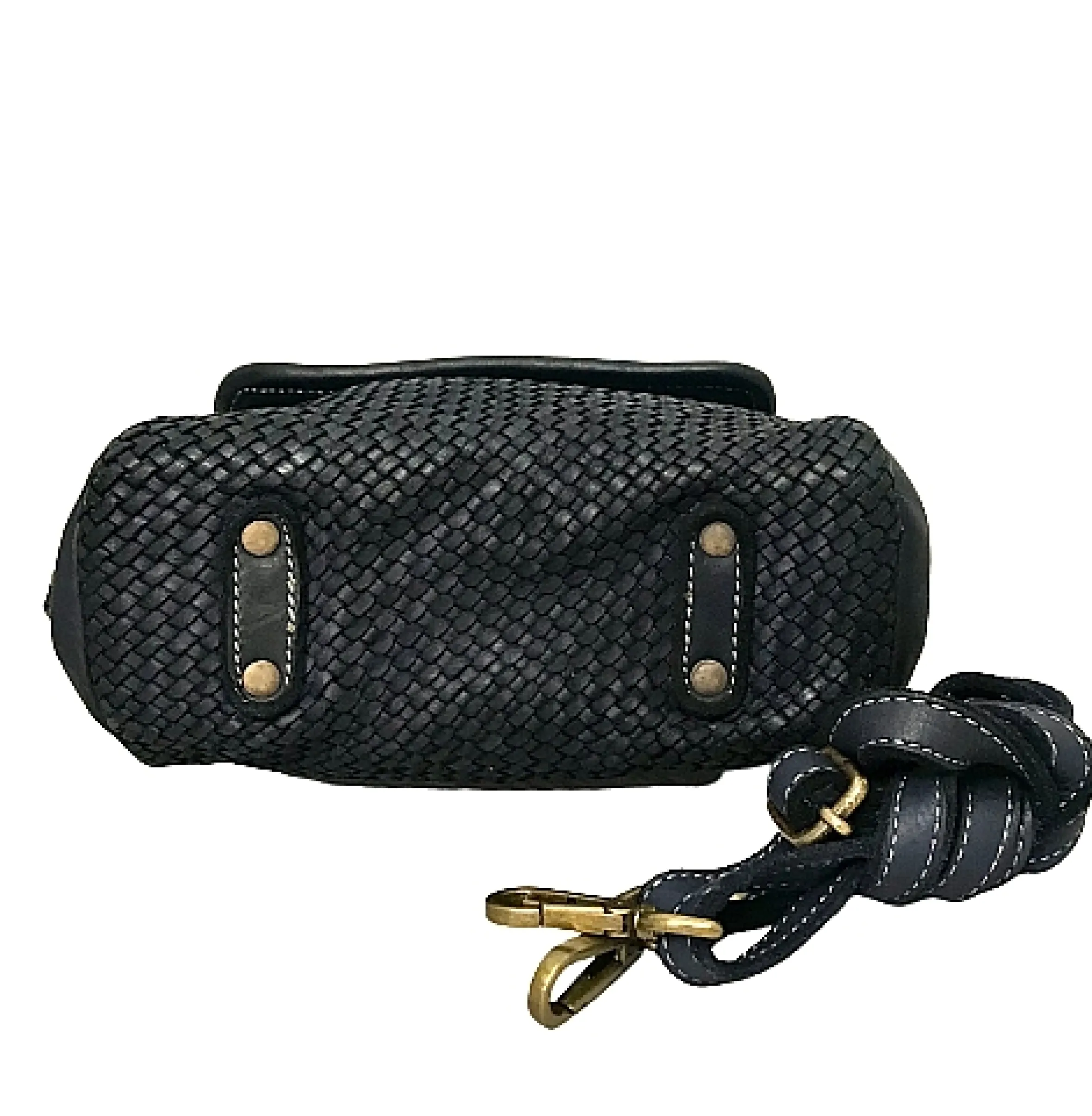 Scarpe di Maremma Mini Bag Artigianale A Tracolla In Pelle Intrecciata*Donna Borse Morbide