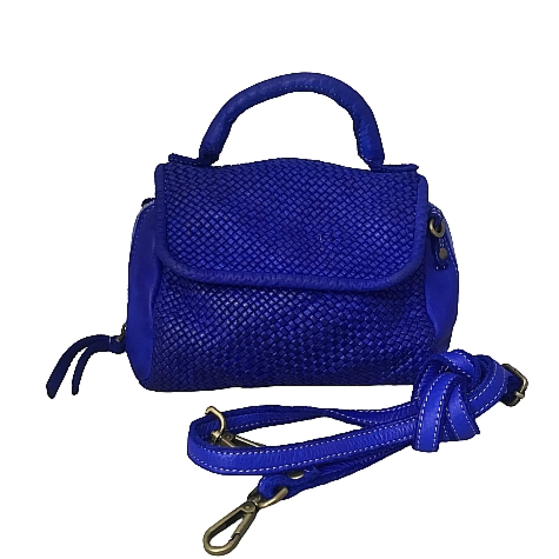 Scarpe di Maremma Mini Bag Artigianale A Tracolla In Pelle Intrecciata*Donna Borse Morbide