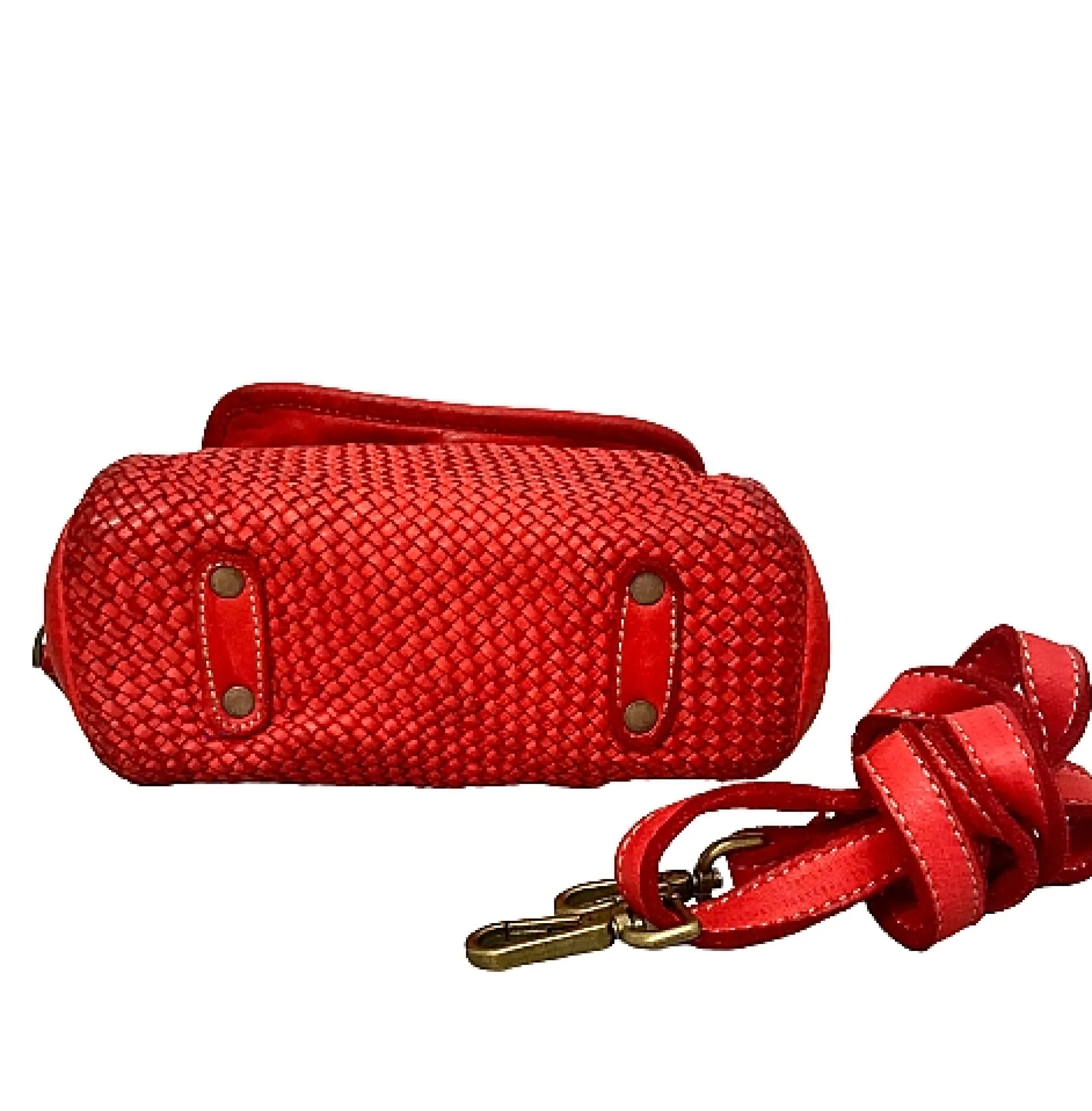 Scarpe di Maremma Mini Bag Artigianale A Tracolla In Pelle Intrecciata*Donna Borse Morbide