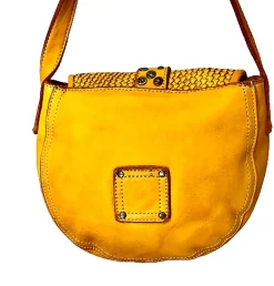 Scarpe di Maremma Mini Bag Artigianale In Pelle Intrecciata E Borchiette*Donna Borse Morbide