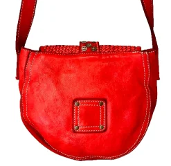 Scarpe di Maremma Mini Bag Artigianale In Pelle Intrecciata E Borchiette*Donna Borse Morbide