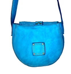 Scarpe di Maremma Mini Bag Artigianale In Pelle Intrecciata E Borchiette*Donna Borse Morbide