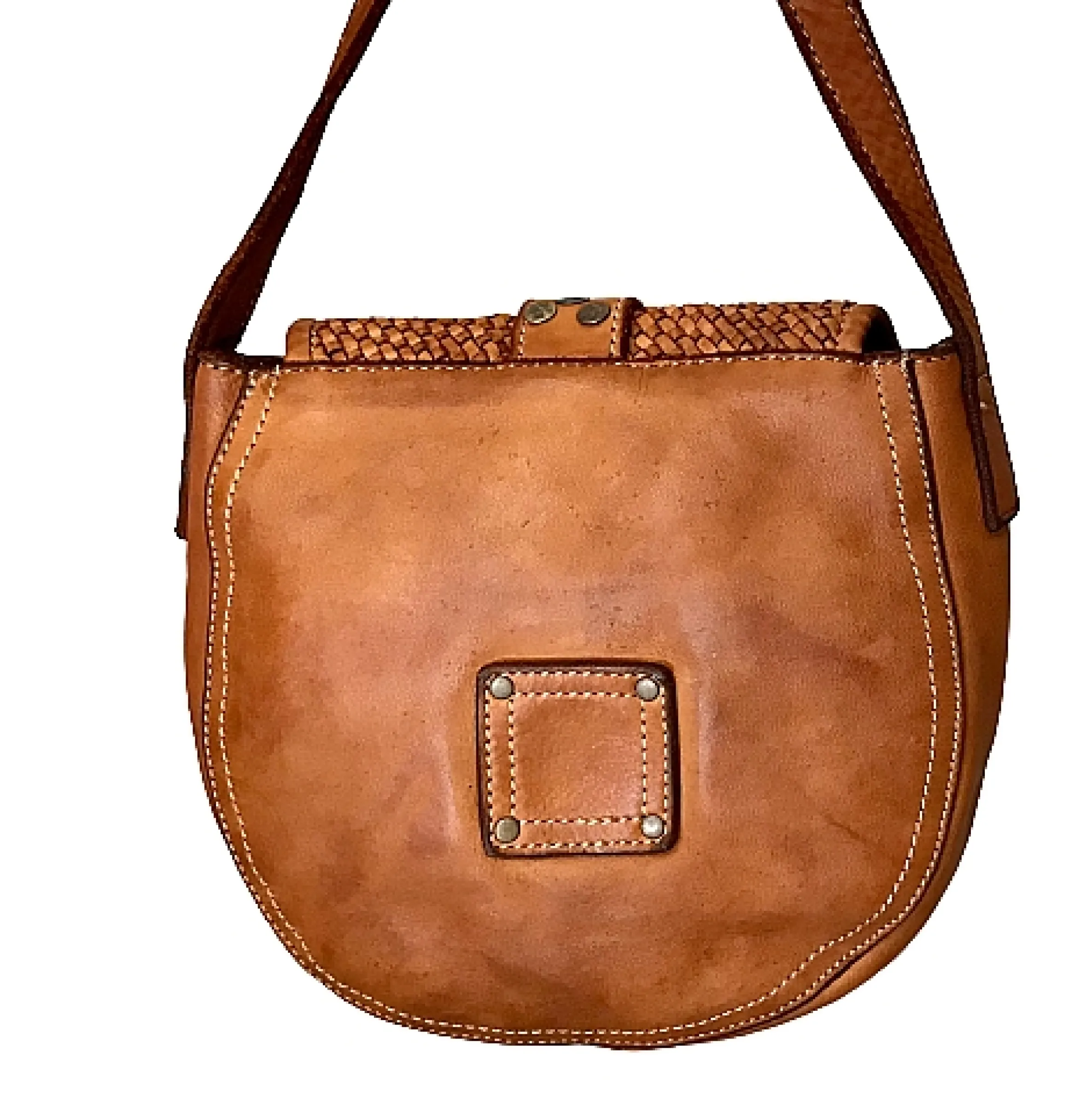 Scarpe di Maremma Mini Bag Artigianale In Pelle Intrecciata E Borchiette*Donna Borse Morbide
