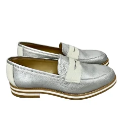 Scarpe di Maremma Mocassino Argento E Bianco*Donna Mocassini