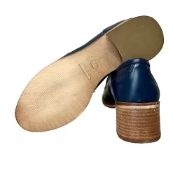 Scarpe di Maremma Mocassino Artigianale In Pelle Mod. College Con Tacco*Donna Mocassini