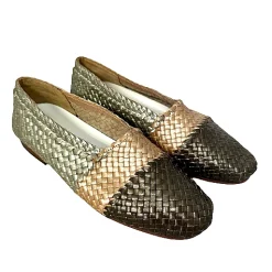 Scarpe di Maremma Mocassino Artigianale In Pelle Intrecciata*Donna Mocassini