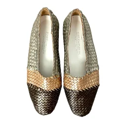 Scarpe di Maremma Mocassino Artigianale In Pelle Intrecciata*Donna Mocassini