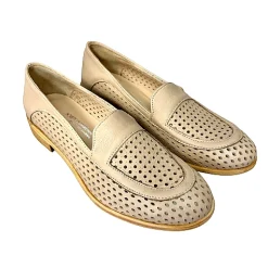 Scarpe di Maremma Mocassino Artigianale In Pelle Forata Nude*Donna Mocassini