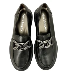 Scarpe di Maremma Mocassino Artigianale In Pelle Nera*Donna Mocassini