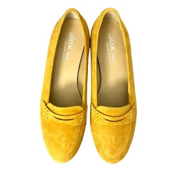Scarpe di Maremma Mocassino Artigianale In Camoscio Giallo*Donna Mocassini