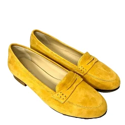 Scarpe di Maremma Mocassino Artigianale In Camoscio Giallo*Donna Mocassini