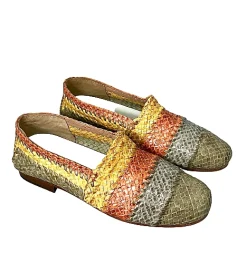 Scarpe di Maremma Mocassino Artigianale In Pelle Intrecciata*Donna Mocassini