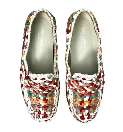 Scarpe di Maremma Mocassino Artigianale In Pelle Intrecciata*Donna Mocassini