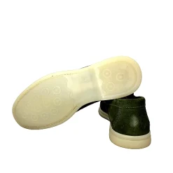 Scarpe di Maremma Mocassino Artigianale In Nabuk Verde*Uomo Mocassini