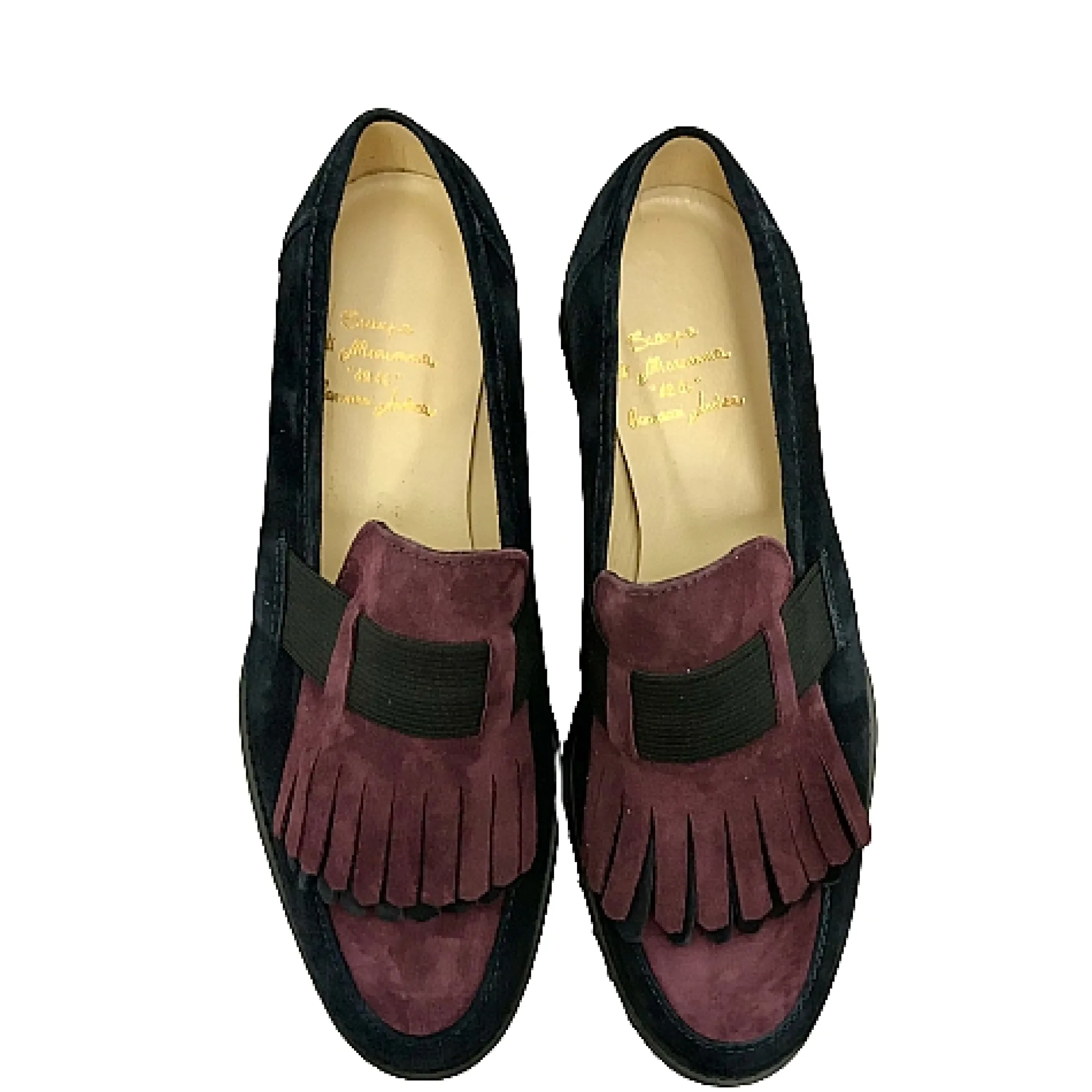 Scarpe di Maremma Mocassino Bicolore Blu/Bordeaux*Donna Mocassini
