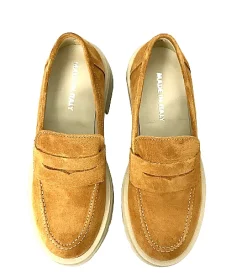Scarpe di Maremma Mocassino Con Suola Carrarmato Cuoio*Donna Mocassini