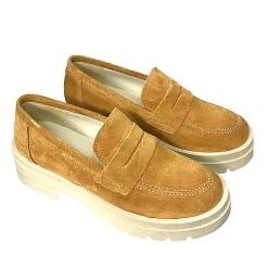 Scarpe di Maremma Mocassino Con Suola Carrarmato Cuoio*Donna Mocassini
