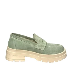 Scarpe di Maremma Mocassino Con Suola Carrarmato Salvia*Donna Mocassini