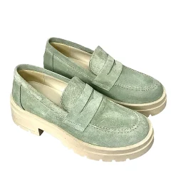 Scarpe di Maremma Mocassino Con Suola Carrarmato Salvia*Donna Mocassini