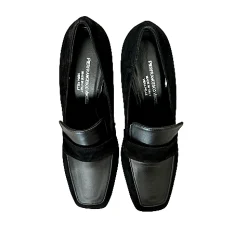 Scarpe di Maremma Mocassino In Camoscio E Pelle Nero Pfv*Donna Mocassini