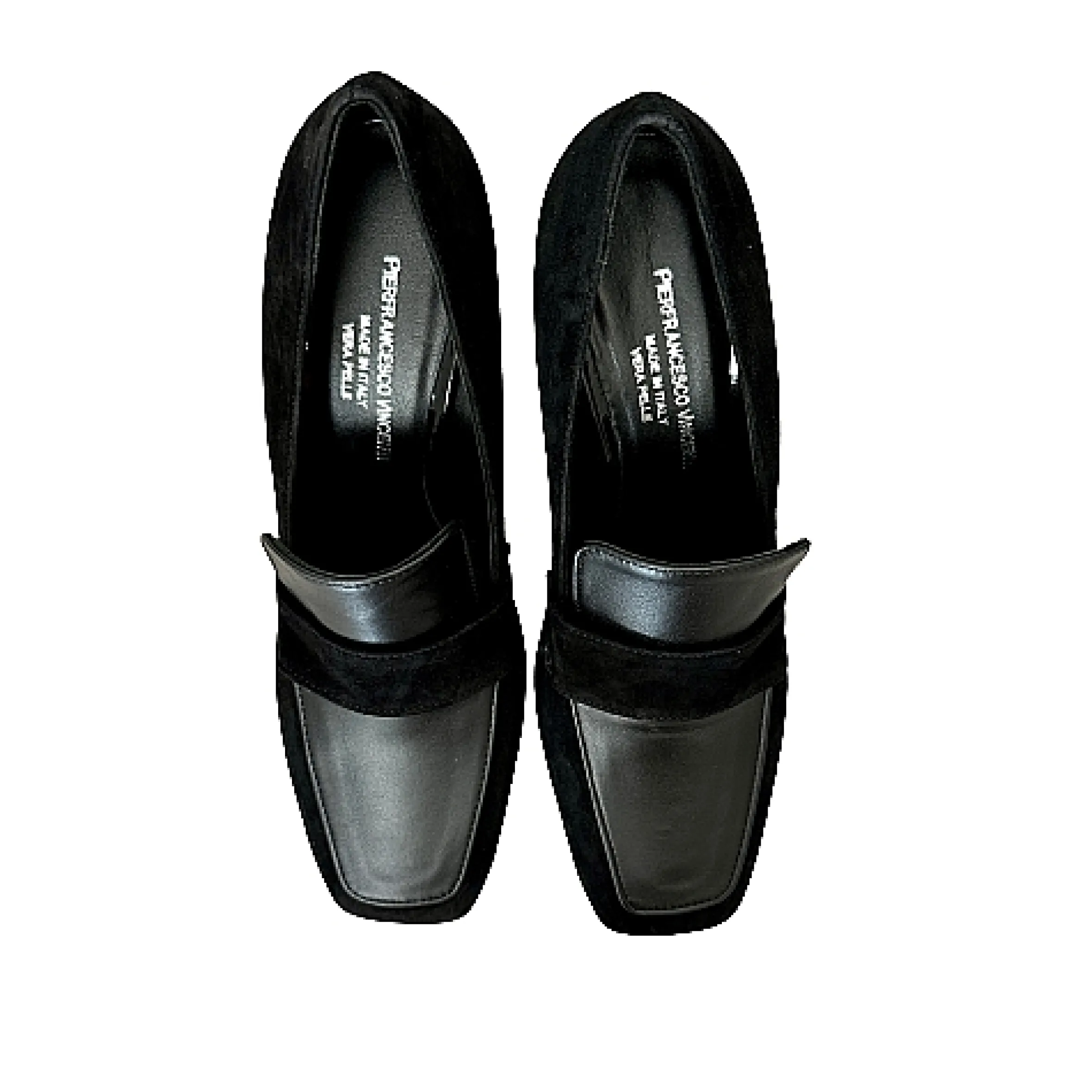 Scarpe di Maremma Mocassino In Camoscio E Pelle Nero Pfv*Donna Mocassini