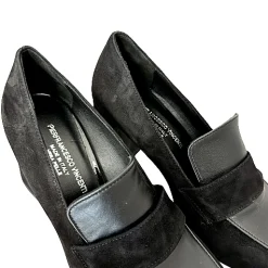 Scarpe di Maremma Mocassino In Camoscio E Pelle Nero Pfv*Donna Mocassini
