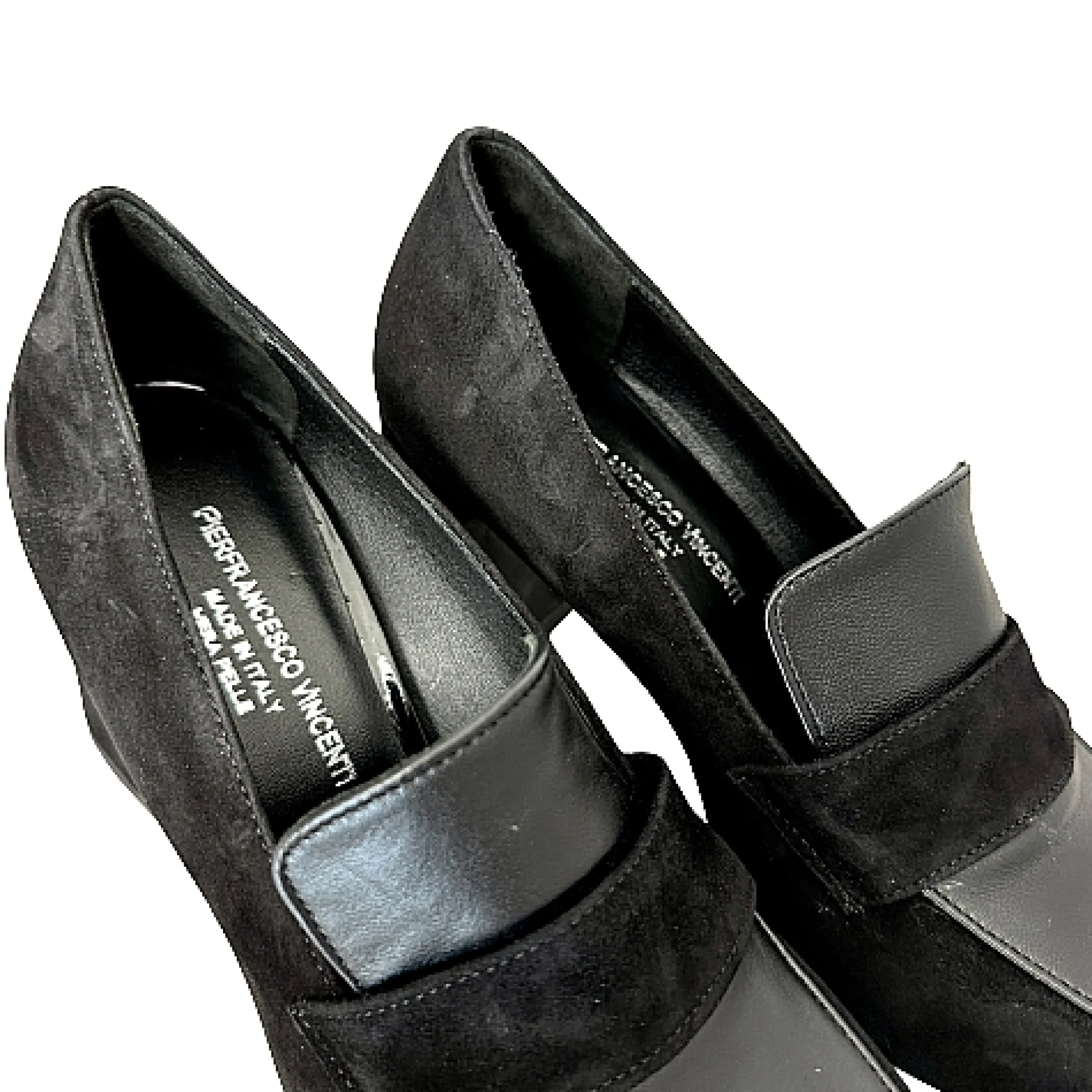 Scarpe di Maremma Mocassino In Camoscio E Pelle Nero Pfv*Donna Mocassini