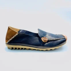 Scarpe di Maremma Mocassino In Pelle Blu*Donna Mocassini
