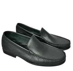 Scarpe di Maremma Mocassino In Pelle Blu Soldini*Uomo Mocassini
