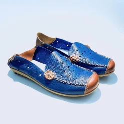 Scarpe di Maremma Mocassino In Pelle Cobalto*Donna Mocassini