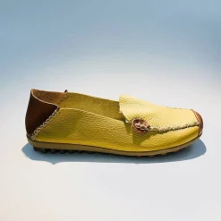 Scarpe di Maremma Mocassino In Pelle Giallo*Donna Mocassini