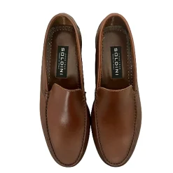 Scarpe di Maremma Mocassino In Pelle Marrone Soldini*Uomo Mocassini