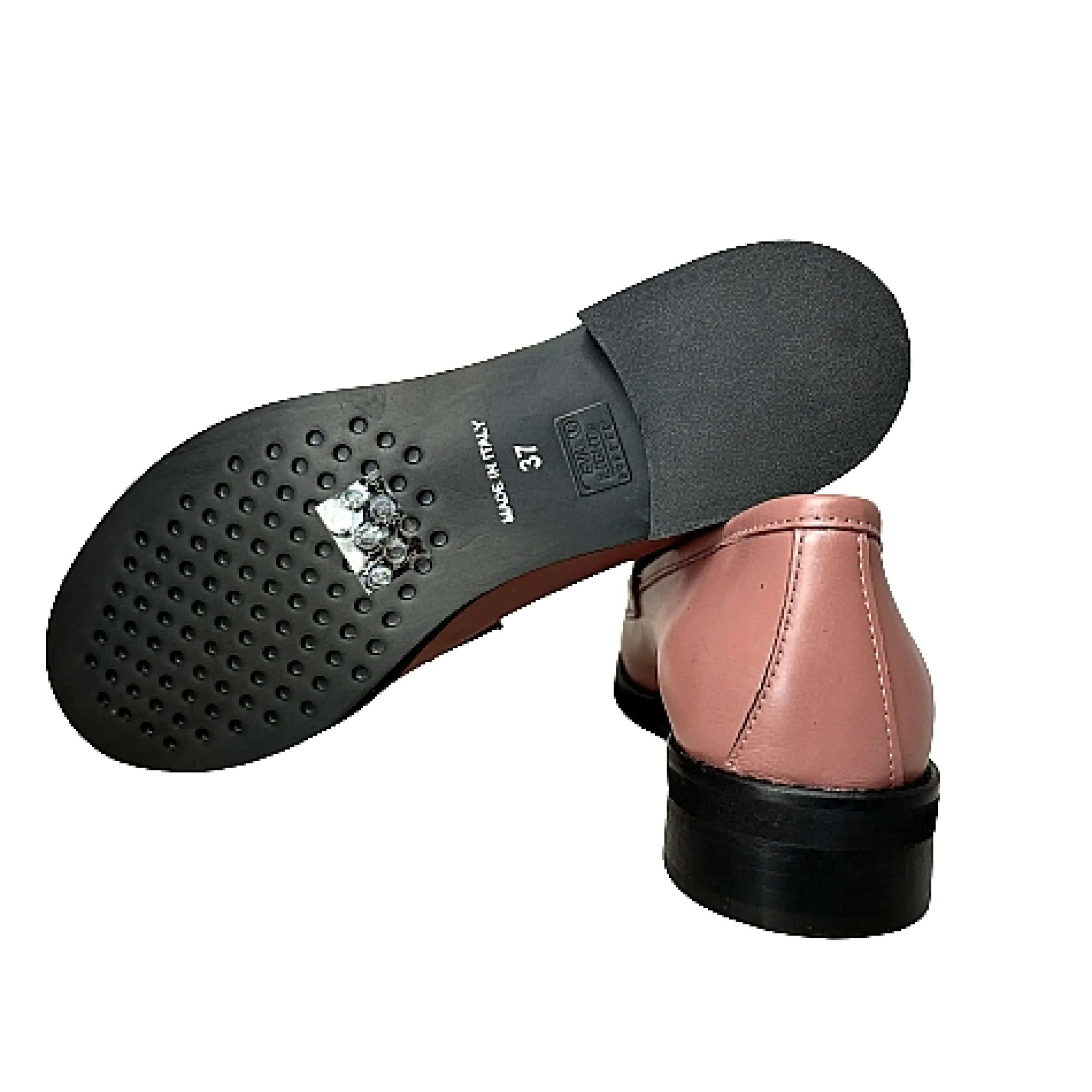 Scarpe di Maremma Mocassino In Pelle Rosa Con Morsetto Pfv*Donna Mocassini