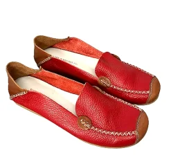 Scarpe di Maremma Mocassino In Pelle Rossa*Donna Mocassini