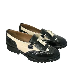 Scarpe di Maremma Mocassino In Vernice Nera E Latte*Donna Mocassini