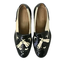 Scarpe di Maremma Mocassino In Vernice Nera E Latte*Donna Mocassini