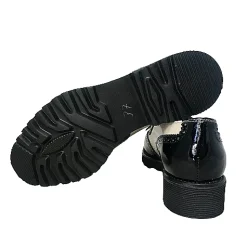 Scarpe di Maremma Mocassino In Vernice Nera E Latte*Donna Mocassini