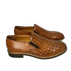 Scarpe di Maremma Mocassino Intrecciato Cognac*Uomo Mocassini
