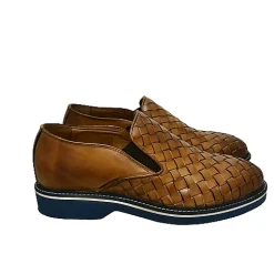 Scarpe di Maremma Mocassino Intrecciato Cognac*Uomo Mocassini