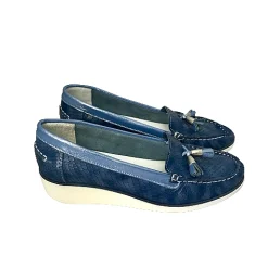 Scarpe di Maremma Mocassino Laminato Blu*Donna Mocassini