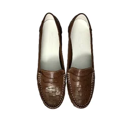 Scarpe di Maremma Mocassino Marrone Intrecciato*Donna Mocassini