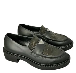 Scarpe di Maremma Mocassino Nero E Bronzo In Pelle*Donna Mocassini